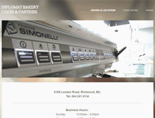 Tablet Screenshot of diplomatbakery.com